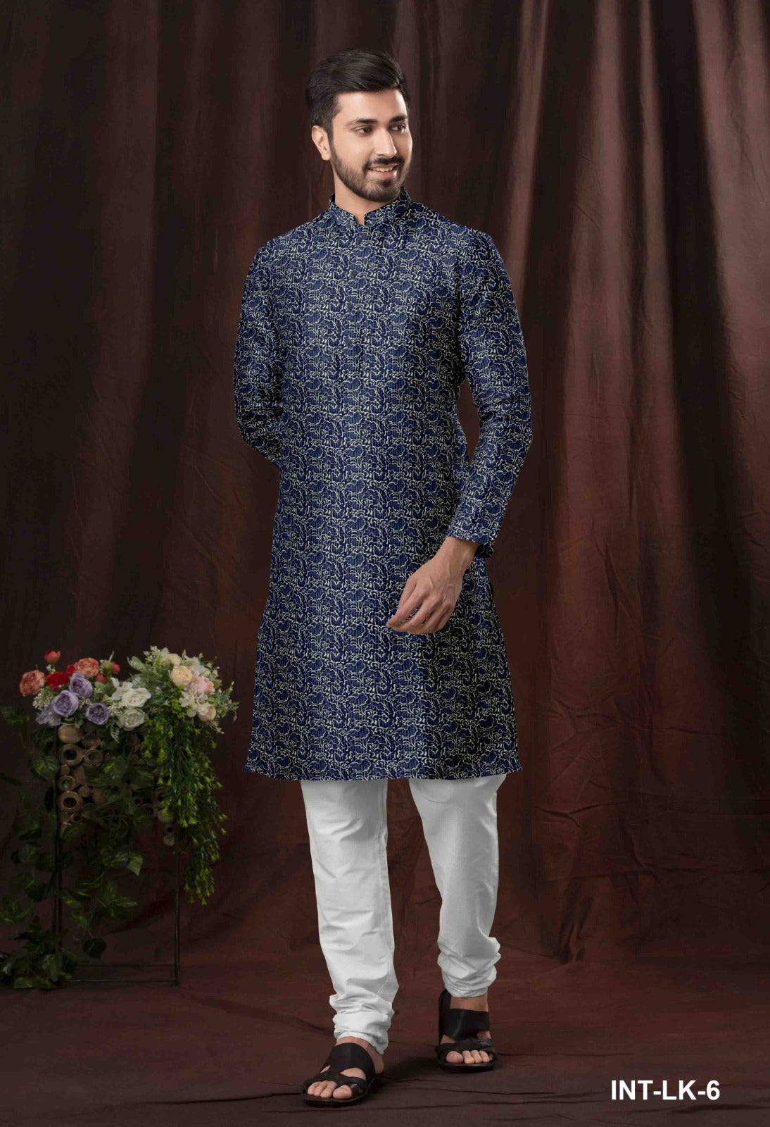 Jaipur Kantha Cotton  Printed Kurta for Men (Top Only)