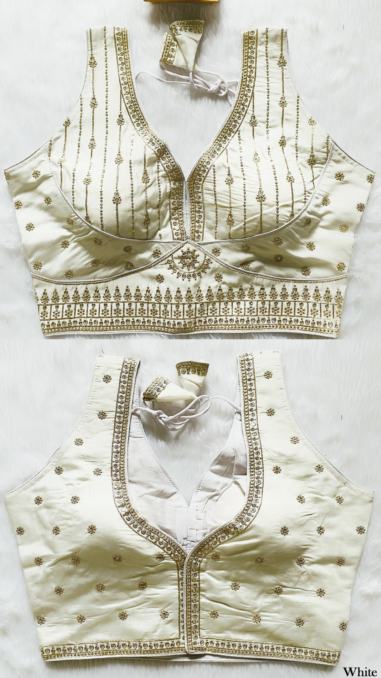 Silk Embroidered Saree Blouse