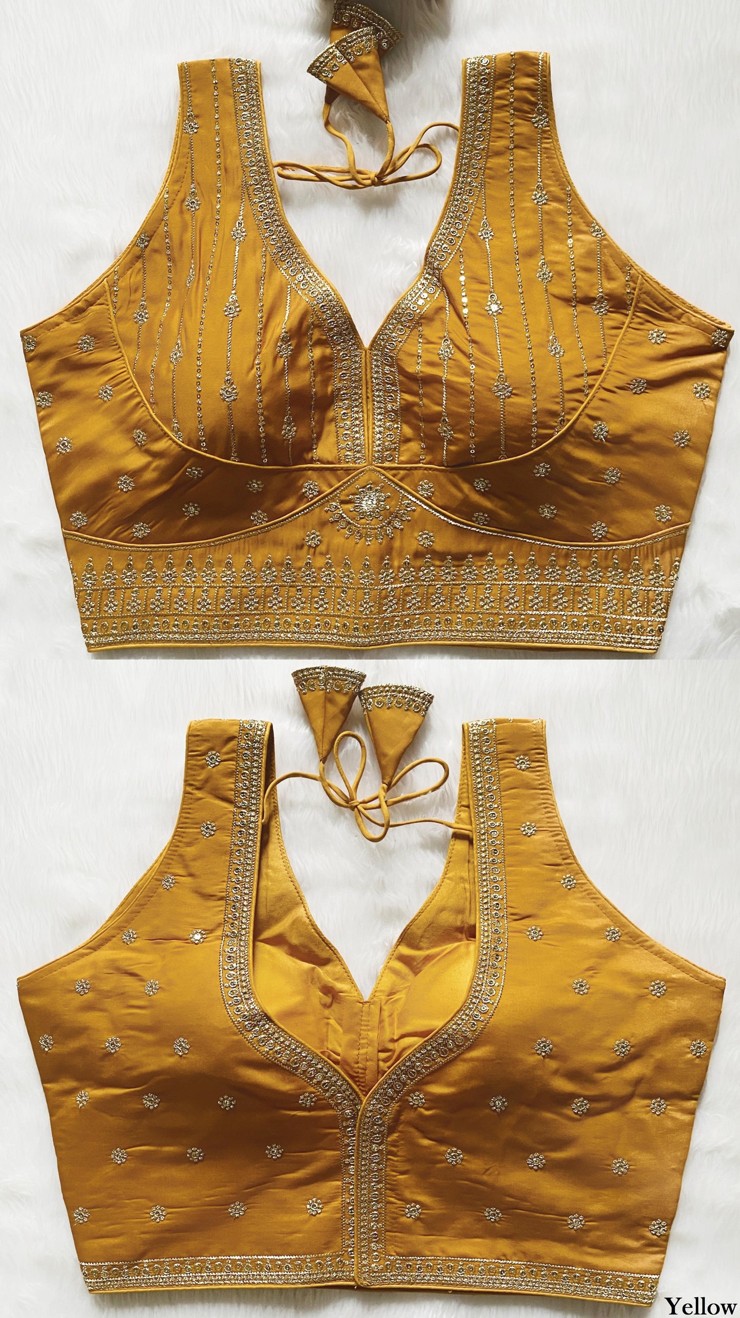 Silk Embroidered Saree Blouse