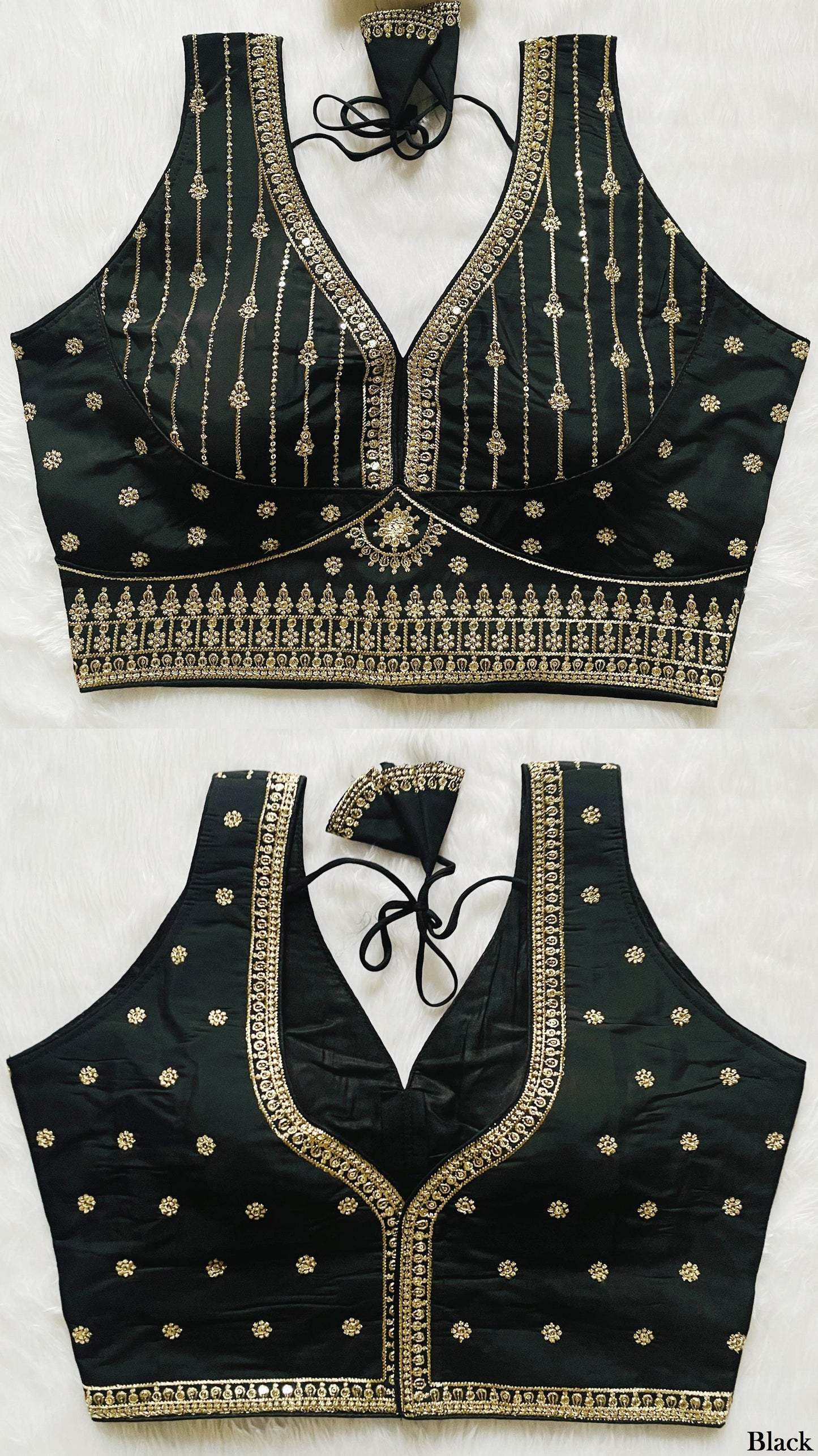 Silk Embroidered Saree Blouse