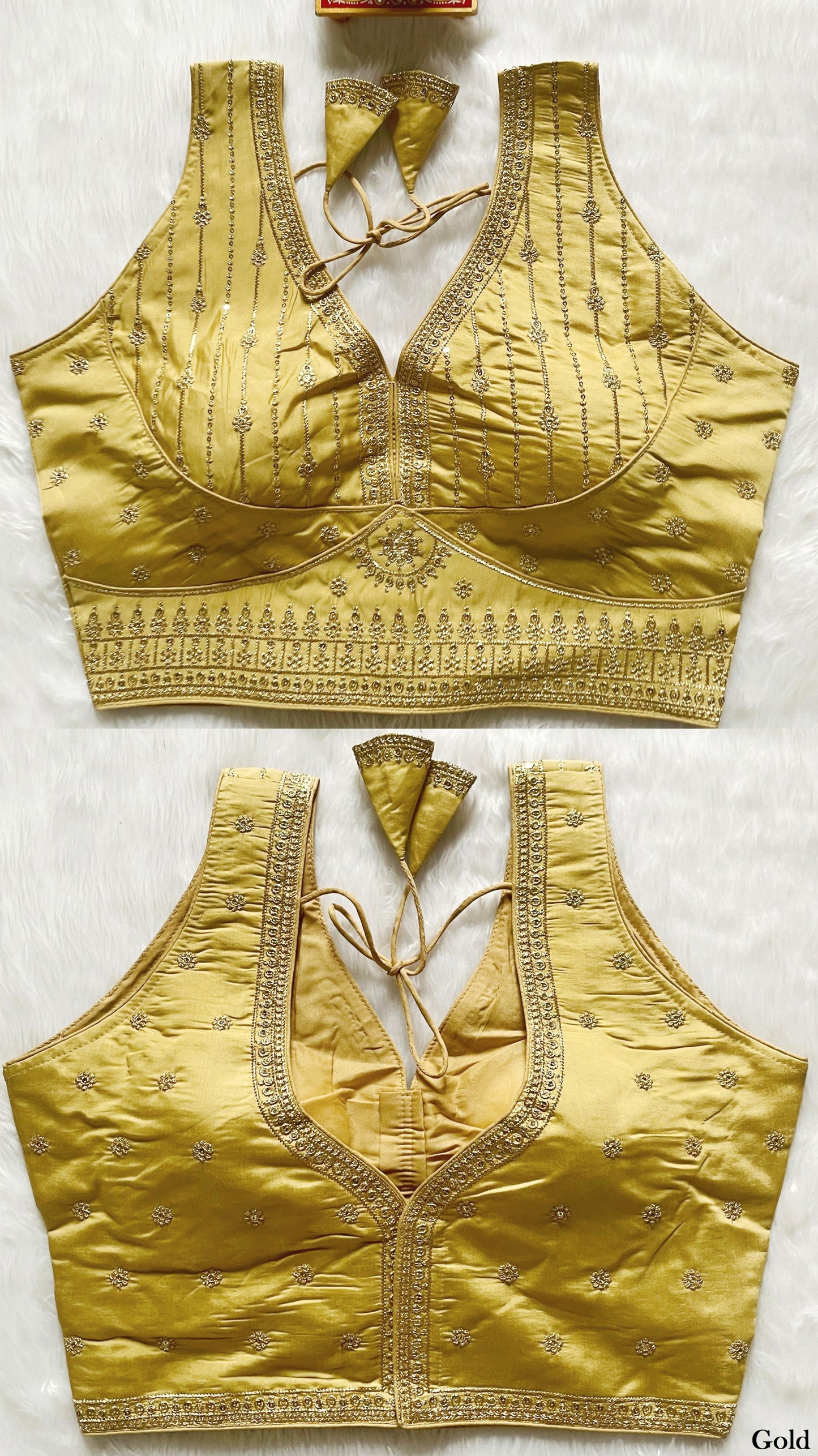 Silk Embroidered Saree Blouse