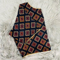 Black &Brown Geometric Printed Cotton Saree Blouse