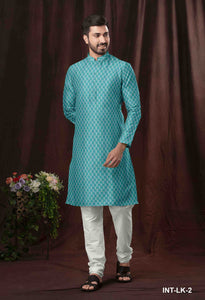 Blue Jaipur Cotton Kurta Set
