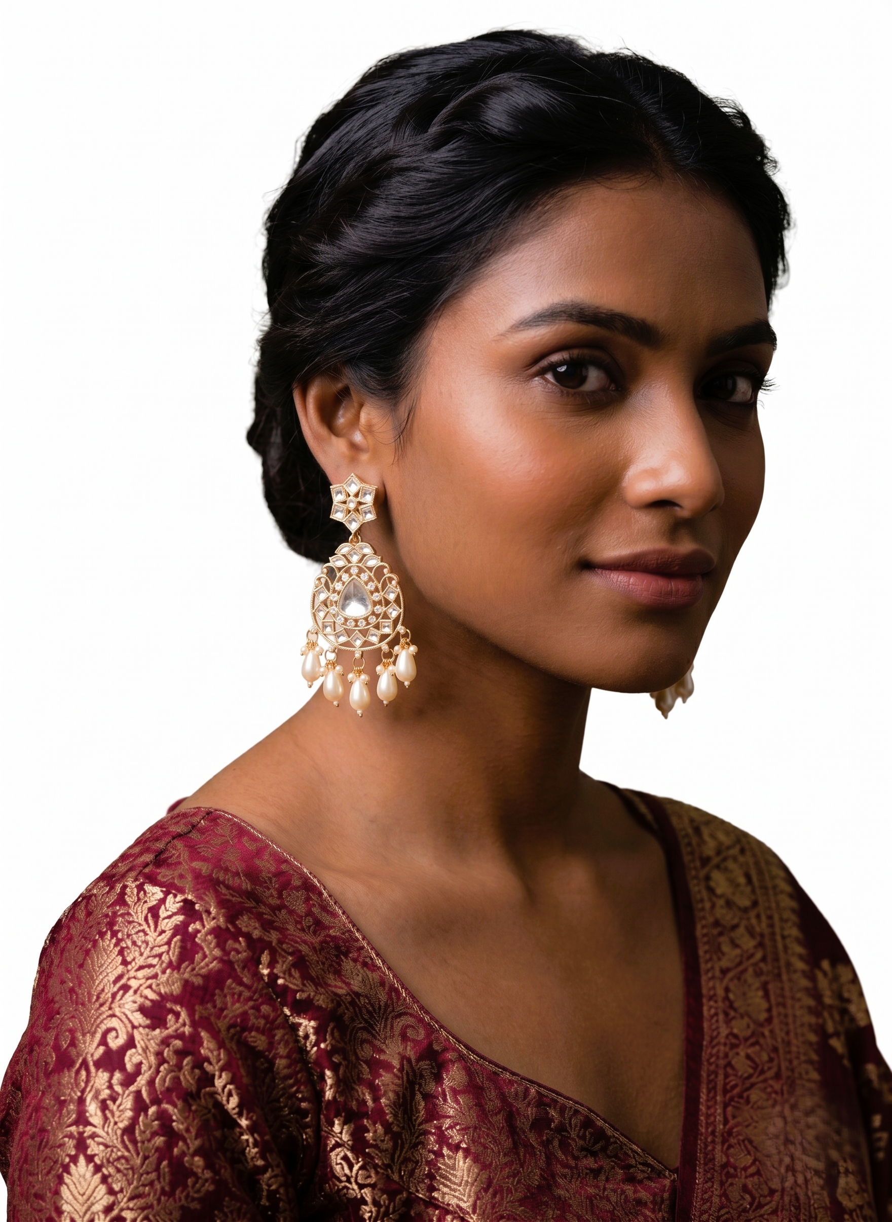 Beautiful Kundan & Beaded Earrings