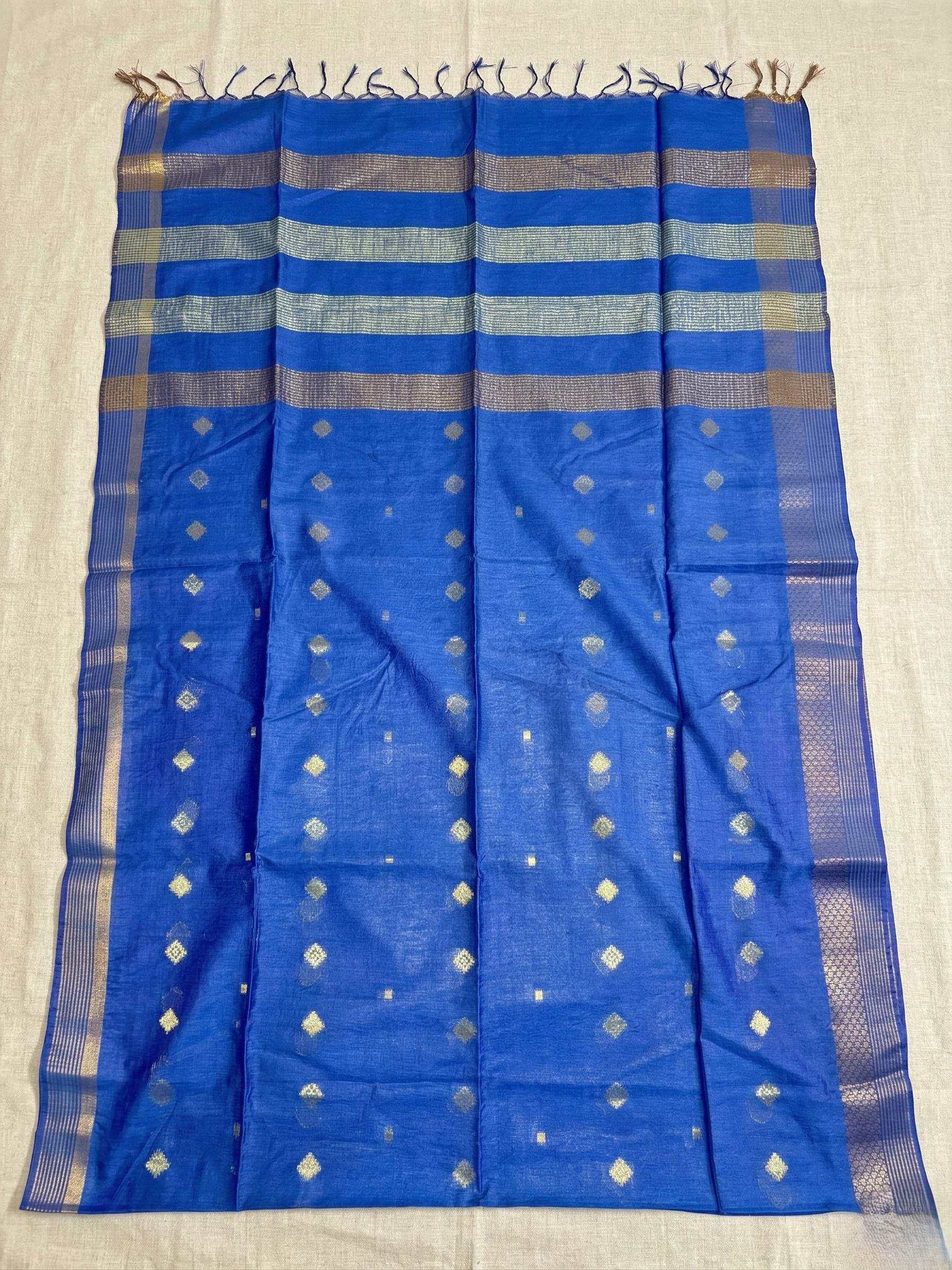 Kotta Mulberry Silk Handloom Saree with Hand made Zari Border
