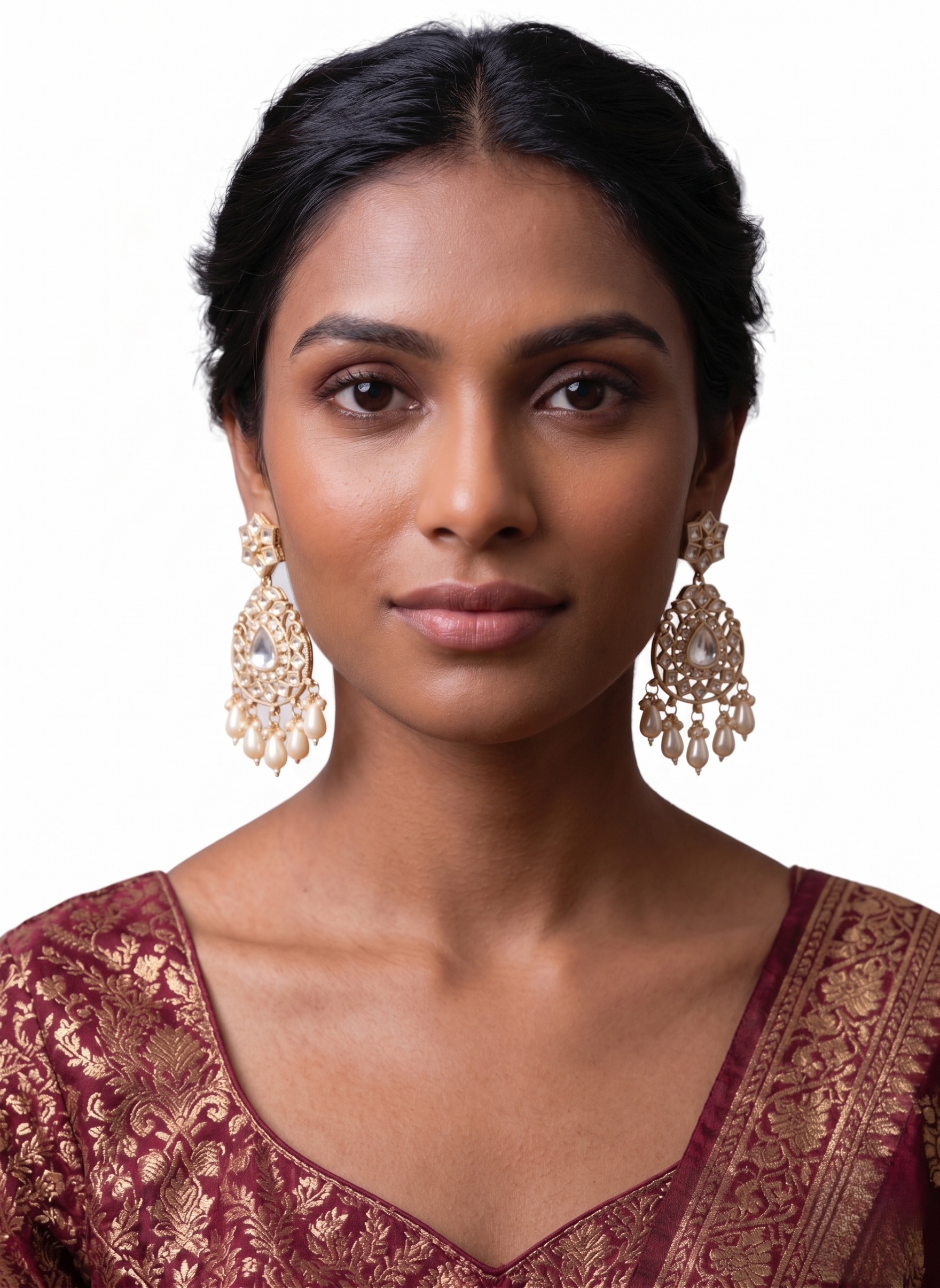 Beautiful Kundan & Beaded Earrings