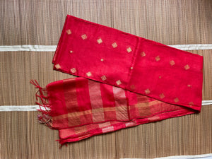 Kotta Mulberry Silk Handloom Saree with Hand made Zari Border