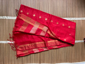 Kotta Mulberry Silk Handloom Saree with Hand made Zari Border