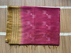 Mauve & Olive Tussar Munga Silk Saree