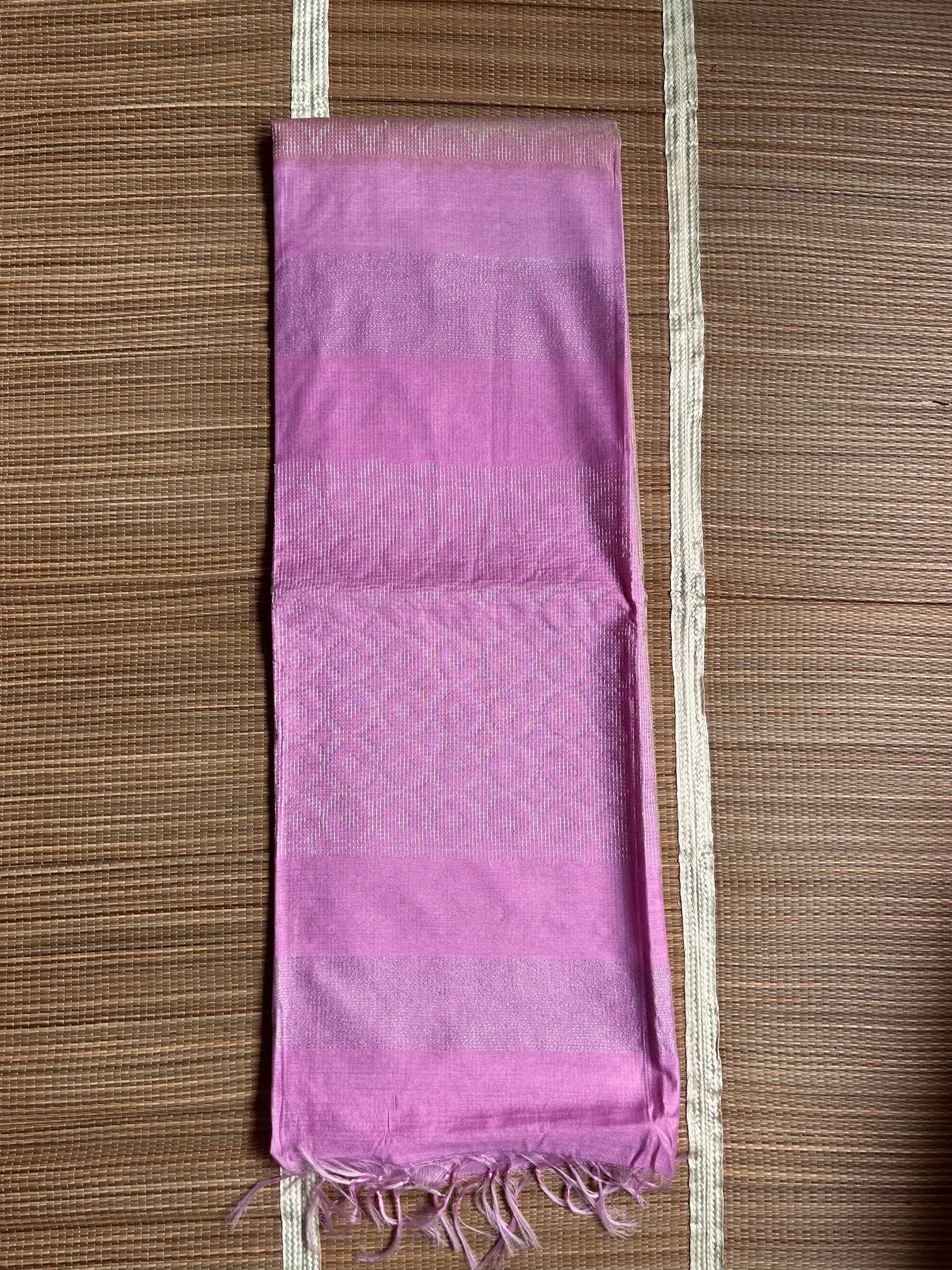 Dupion Silk Kantha woven Handloom Saree