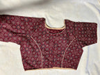 Ajrak Cotton Saree Blouse