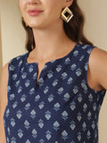 Soft Cotton Ethnic Motif Printed Sleeveless Top