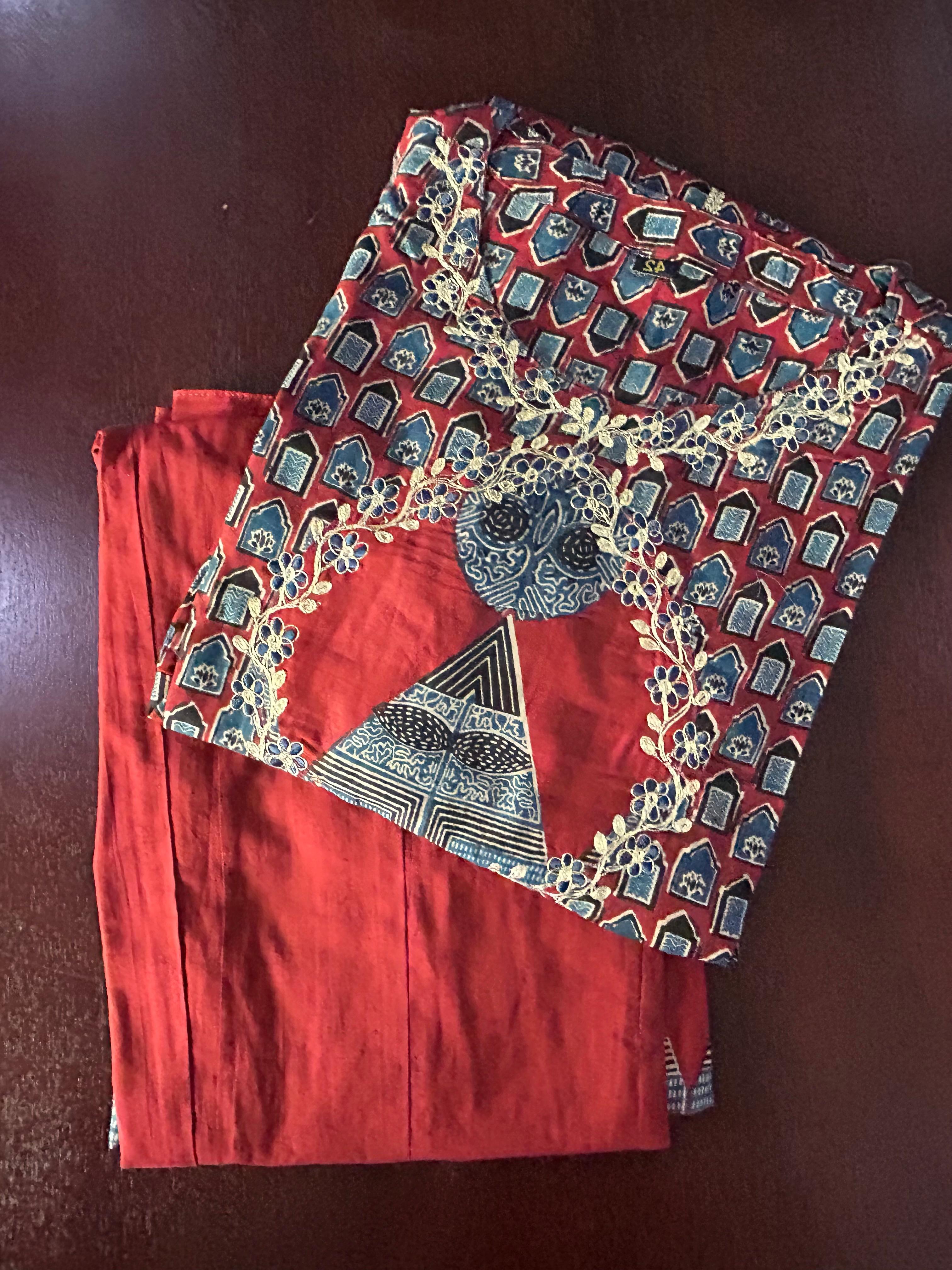 Pure cotton Medium Length Anarkali Kurti With Wide Leg Palazzo