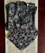 Black Printed Rayon Co-Ord Set