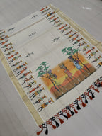 Digital Printed Tissue Cotton Saree