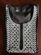 Lucknowi Chikankari Rayon Short Kurti Top