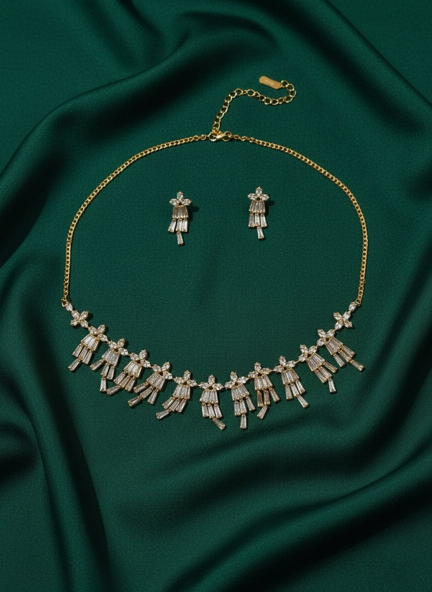 Necklace  Earrings Set with American stones