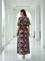 Viscose Rayon Floral printed  Dress
