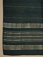 Solid Green Cotton Blend Zari Embroidered Kurti Pants Set with Dupatta