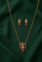 Gold Plated Necklace  Earrings Set
