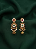 Gold - Toned Beaded Drop Earrings