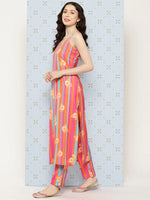Load image into Gallery viewer, Multi Colored Printed Kurta Pants Set
