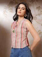 Multi Cotton  Printed Top