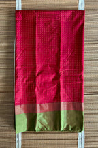 Thread worked Two toned Solid Semi Silk Saree With Contrast Border