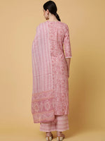 Load image into Gallery viewer, Printed &amp; Embroidered Pure Cotton Kurti &amp; Palazzo with  Dupatta
