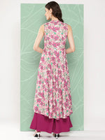 Load image into Gallery viewer, Moss Floral Printed Kurti With Wide Palazzo

