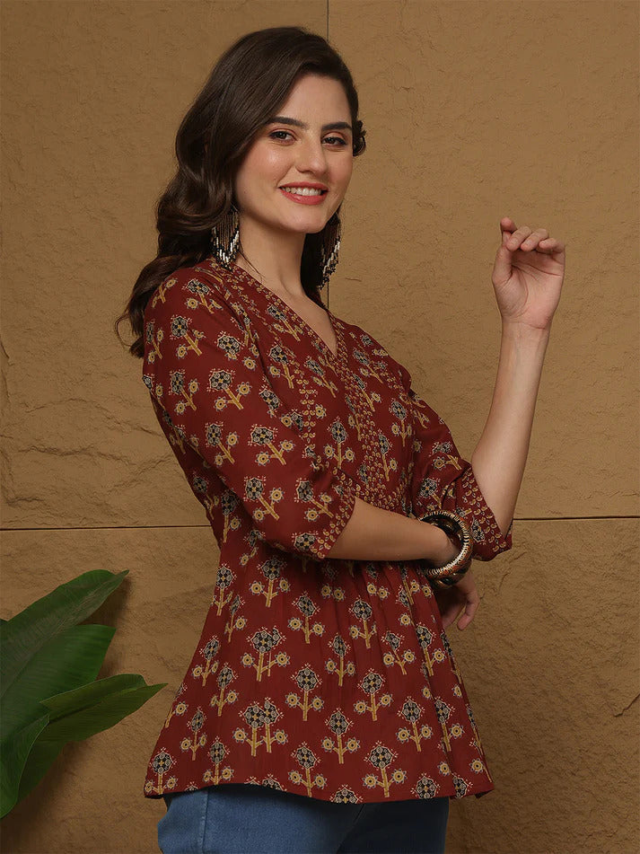 Soft Cotton Printed Top
