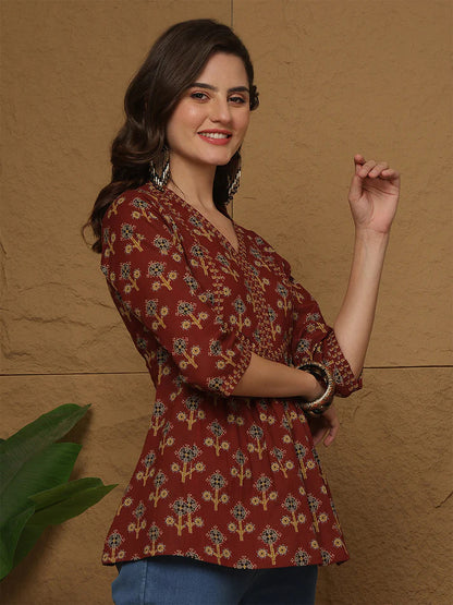 Soft Cotton Printed Top