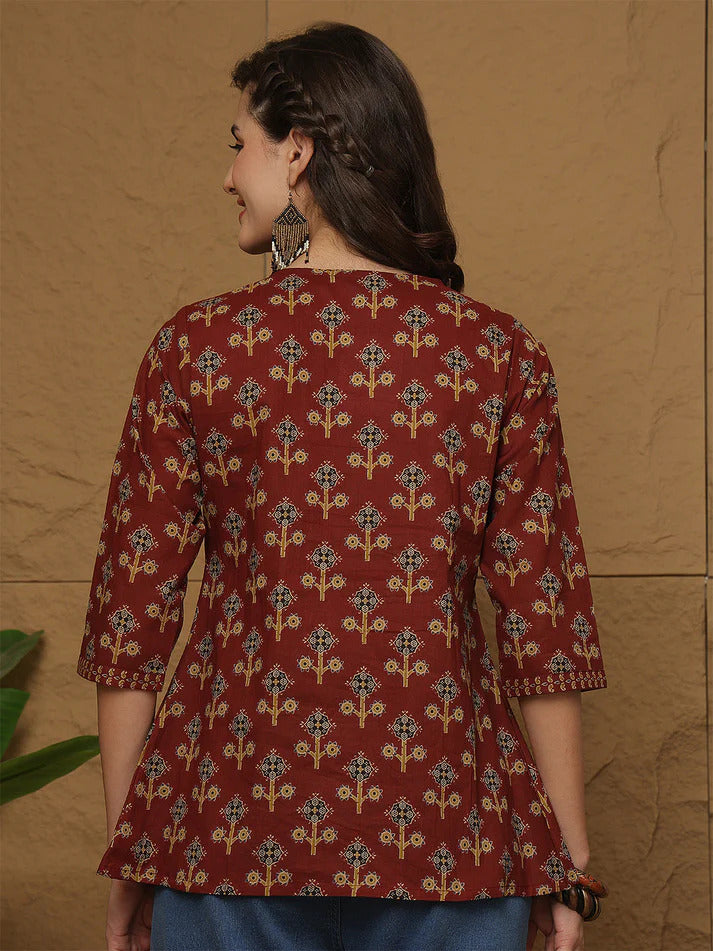 Soft Cotton Printed Top