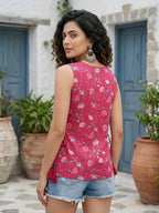 Pink Printed Soft Cotton Top
