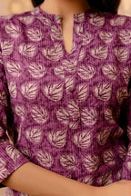 Kantha Cotton Printed Short Kurti Top