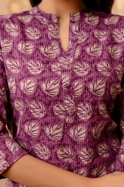 Kantha Cotton Printed Short Kurti Top