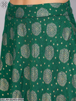 Load image into Gallery viewer, Green &amp; Yellow Printed Lehenga Choli with Dupatta
