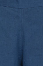Load image into Gallery viewer, Yellow &amp; Indigo Blue Printed Cotton Kurti with Palazzo
