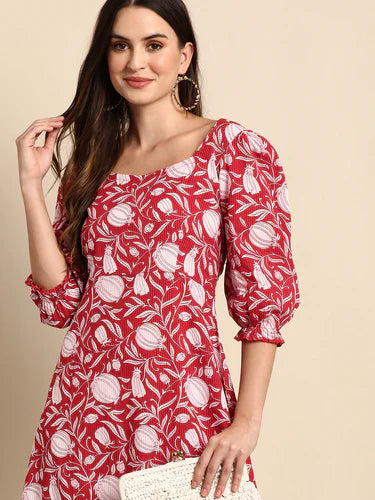 floral printed Cotton Dress