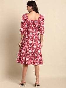 floral printed Cotton Dress